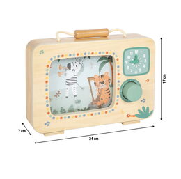 small foot Dřevěná televizní hudební skříňka Safari