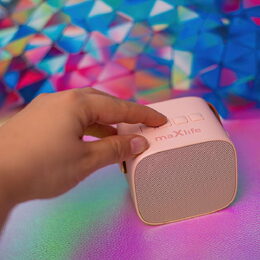 MXKS-100 BT karaoke set růžový MAXLIFE