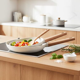 BERGNER Sada pánví s nepřilnavým povrchem Naturally 3 ks 18, 22, 26 cm BG-34741-CR