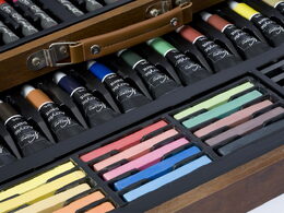 Sada pro malíře v dřevěném kufříku