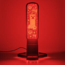 Minecraft držák sluchátek se světlem