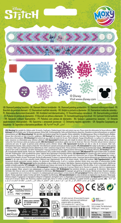 Diamantové malování Stitch - výroba náramků 2 ks