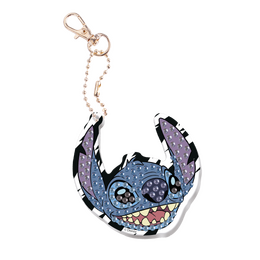 Diamantové malování Stitch - výroba klíčenky