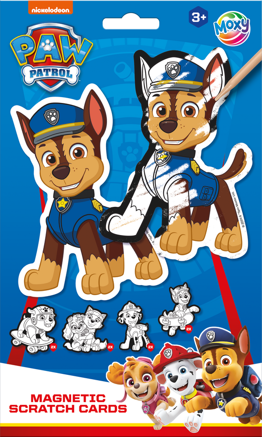 Magnetické vyškrabávací obrázky Tlapková patrola 10 ks