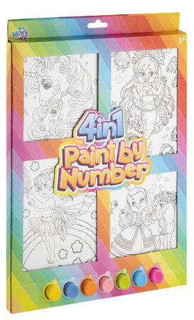 Malování podle čísel 4v1 holky