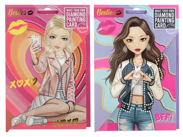 Diamantové malování - Přáníčka Besties