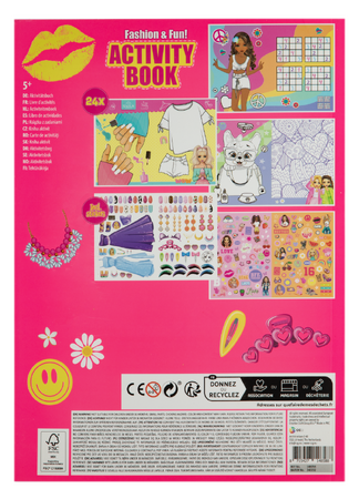 Kniha pro módní kreativity Faschion and fun A4 Besties