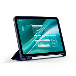 Flipové pouzdro Etteri pro Apple iPad Air 4 2020/5 2022 10.9"/6 2024/7 2025 11" tmavě modré