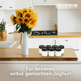 Sklenice k jogurtovači Severin, EG 3513, 7 ks, 150 ml, k určeným typům
jogurtov