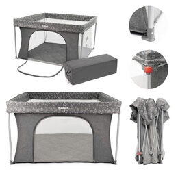 Dětská ohrádka Kidnort Snoen světle šedá