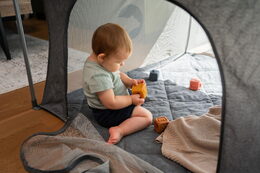 Dětská ohrádka Kidnort Snoen tmavě šedá