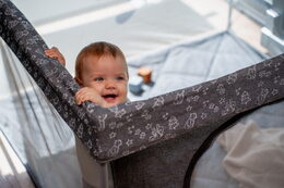 Dětská ohrádka Kidnort Snoen tmavě šedá