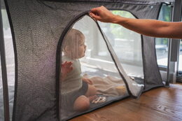 Dětská ohrádka Kidnort Snoen tmavě šedá