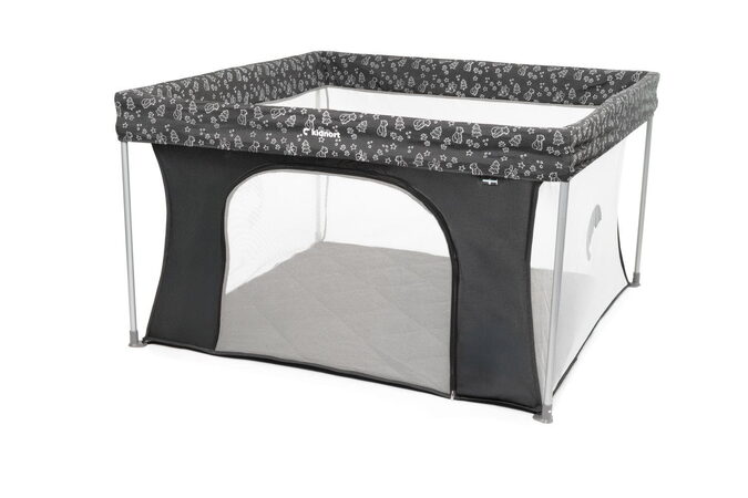 Dětská ohrádka Kidnort Snoen tmavě šedá