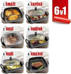 Elektrická pánev VIGAN EPAN30, čtvercová