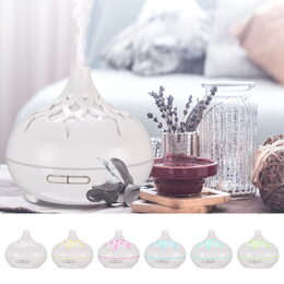 Aroma difuzér Sixtol Palm bílý lesk 500 ml