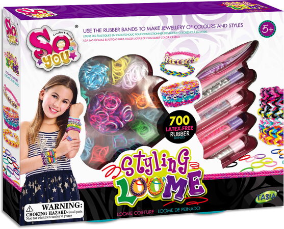 TASIA - Sada na výrobu náramků z gumiček - 700 ks bez latexu