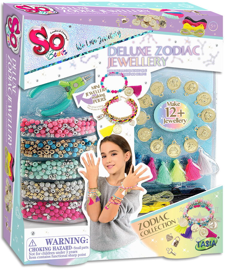 TASIA - Deluxe sada na výrobu náramků zvěrokruhu s kleštěmi