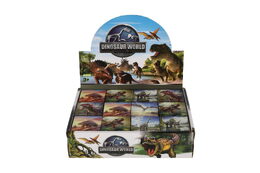 Kostka hlavolam dinosaurus 3x3x3 plast ve fólii 6x6x6cm 12ks v boxu