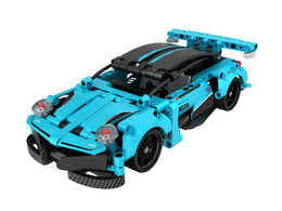 Stavebnice iM.MASTER 2v1 auto na zpětné natažení plast 293 dílků v krabici 29x20x6cm