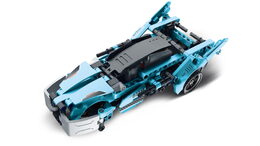 Stavebnice iM.MASTER 2v1 auto na zpětné natažení plast 293 dílků v krabici 29x20x6cm