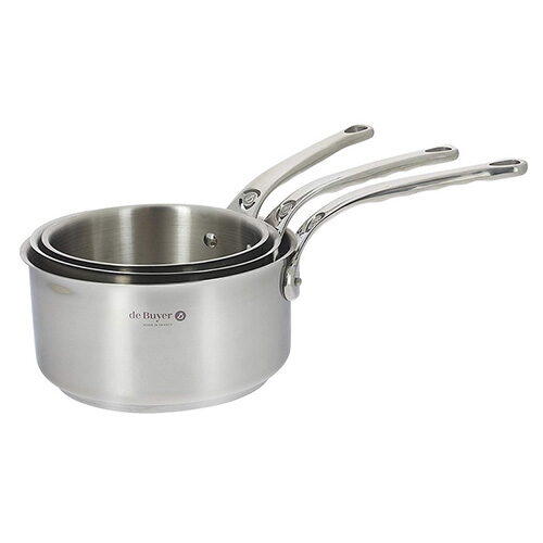 Hrnec de Buyer, 3410.03 MILADY, sada rendlíků, nerez, 3 ks, průměr 16/18/20 cm,
objem 1,6/2,2/ 3 L
