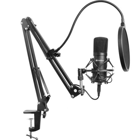 Streamer USB microphone Kit bk SANDBERG
