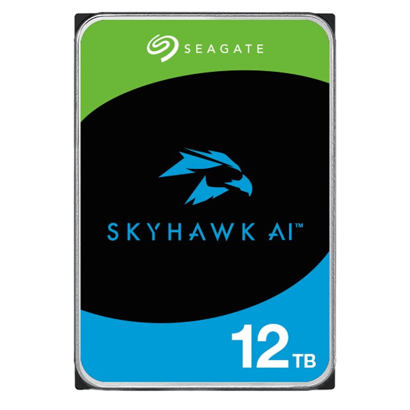 HDD 3,5" Seagate SkyHawk AI 12TB SATA III, rychlost otáček: 7200 ot/min, 256MB cache
