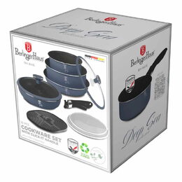 BERLINGERHAUS Sada nádobí s titanovým povrchem 10 ks Deep Sea Collection BH-8416
