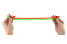 Hračka antistresová natahovací silikon 27cm 6 druhů 60ks v boxu