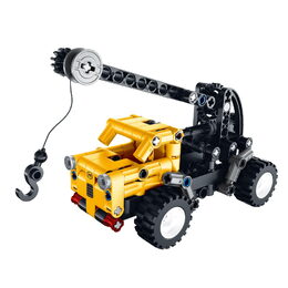 Stavebnice iM.MASTER stavební stroj plast 6 druhů v krabici 20x15cm 6ks v boxu