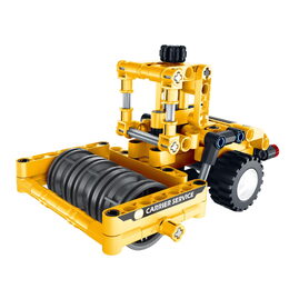 Stavebnice iM.MASTER stavební stroj plast 6 druhů v krabici 20x15cm 6ks v boxu