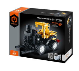 Stavebnice iM.MASTER stavební stroj plast 6 druhů v krabici 20x15cm 6ks v boxu