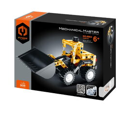 Stavebnice iM.MASTER stavební stroj plast 6 druhů v krabici 20x15cm 6ks v boxu