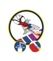 Spidey blok k omalovánkami a barvami