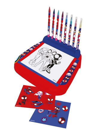 Spidey stojan s omalovánkami a barvami