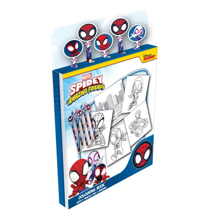 Spidey omalovánky s pastelkami