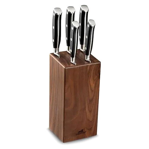 Blok na nože Lion Sabatier International, 663880 TOLEDE, blok na nože, + 5 nožů
Ysis, ořechové a borovicové dřevo