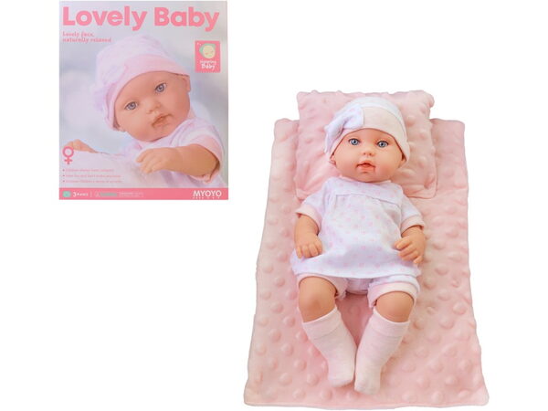 Panenka MaDe růžová 33 cm