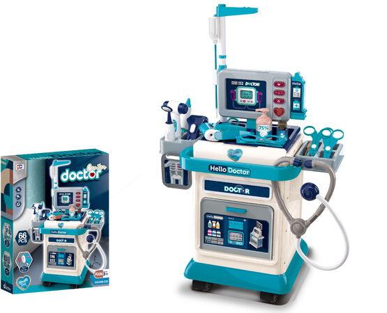 Lékařský set v kufříku se zvukem a světlem 37 dílů