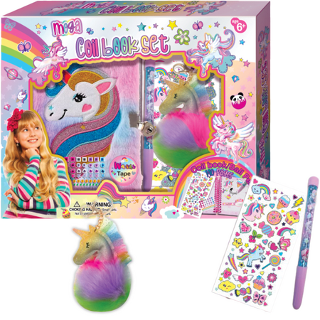 Velká sada s plyšovým deníkem Jednorožec