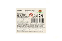 Hračka antistresová rybí kostra natahovací silikon 25cm 5 druhů 40ks v boxu