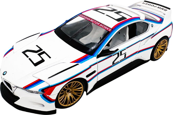 Kovový model - 1:24 BMW 3.0 CSL Hommage bílé