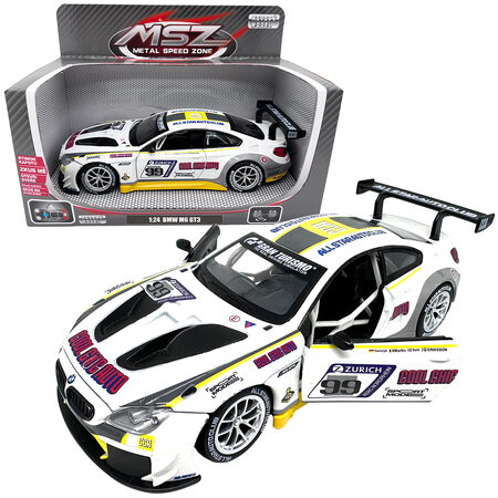 Kovový model - 1:24 BMW M6 GT3 bílé