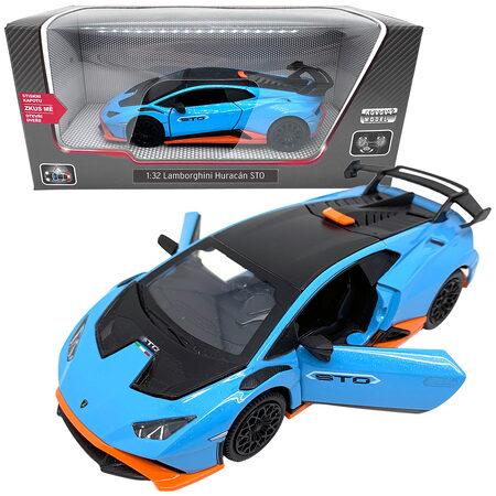 Kovový model - 1:32 Lamborghini Huracan STO modré