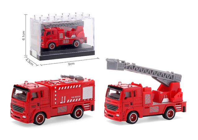 Kovový model hasičského auta 1:64 - více druhů