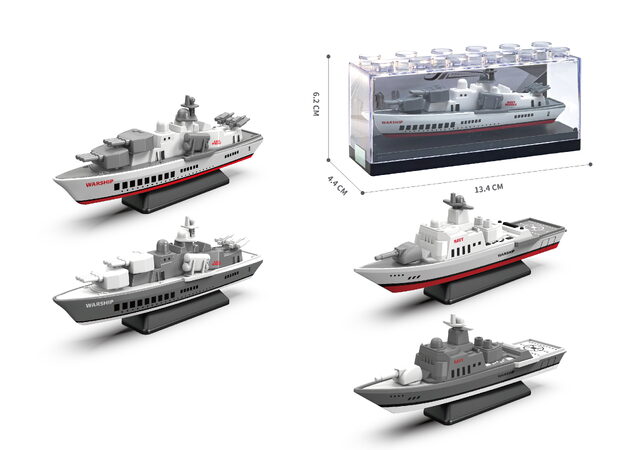 Kovový model válečné lodi 1:64 - více druhů