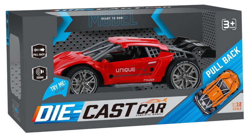 Auto Racing Cars 1:32 KLX600-319 zpětné natahování