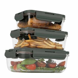 BERLINGERHAUS Dóza na potraviny sada 3 ks Matte Green Collection BH-8791