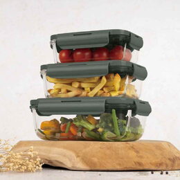 BERLINGERHAUS Dóza na potraviny sada 3 ks Matte Green Collection BH-8791